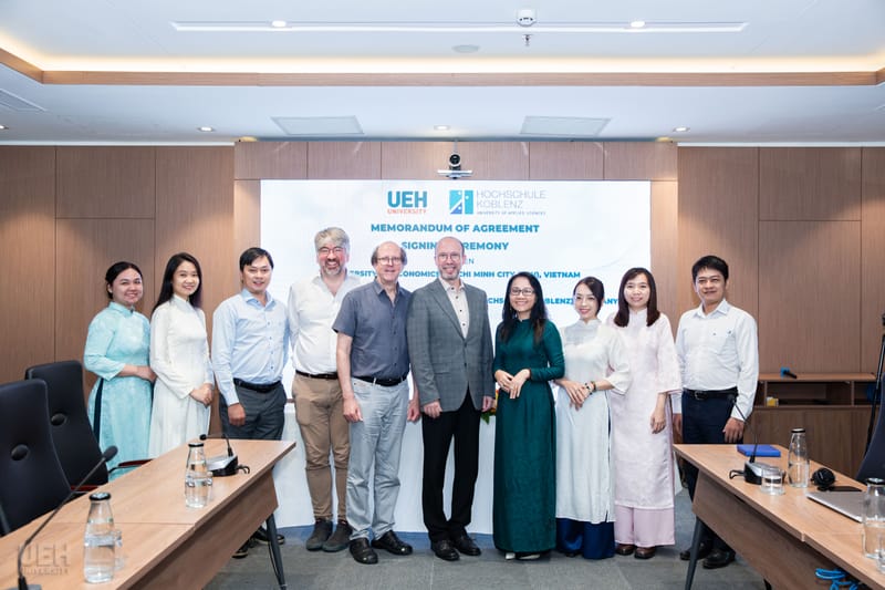 UEH - Koblenz: MoA Signed to Launch a Bachelor’s Double Degree Program from 2026