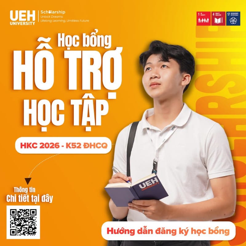 DETAILED GUIDE TO APPLYING FOR THE LEARNING SUPPORT SCHOLARSHIP FOR THE FINAL SEMESTER OF 2026 FOR K52 FRESHMEN – FULL-TIME UNDERGRADUATE PROGRAM