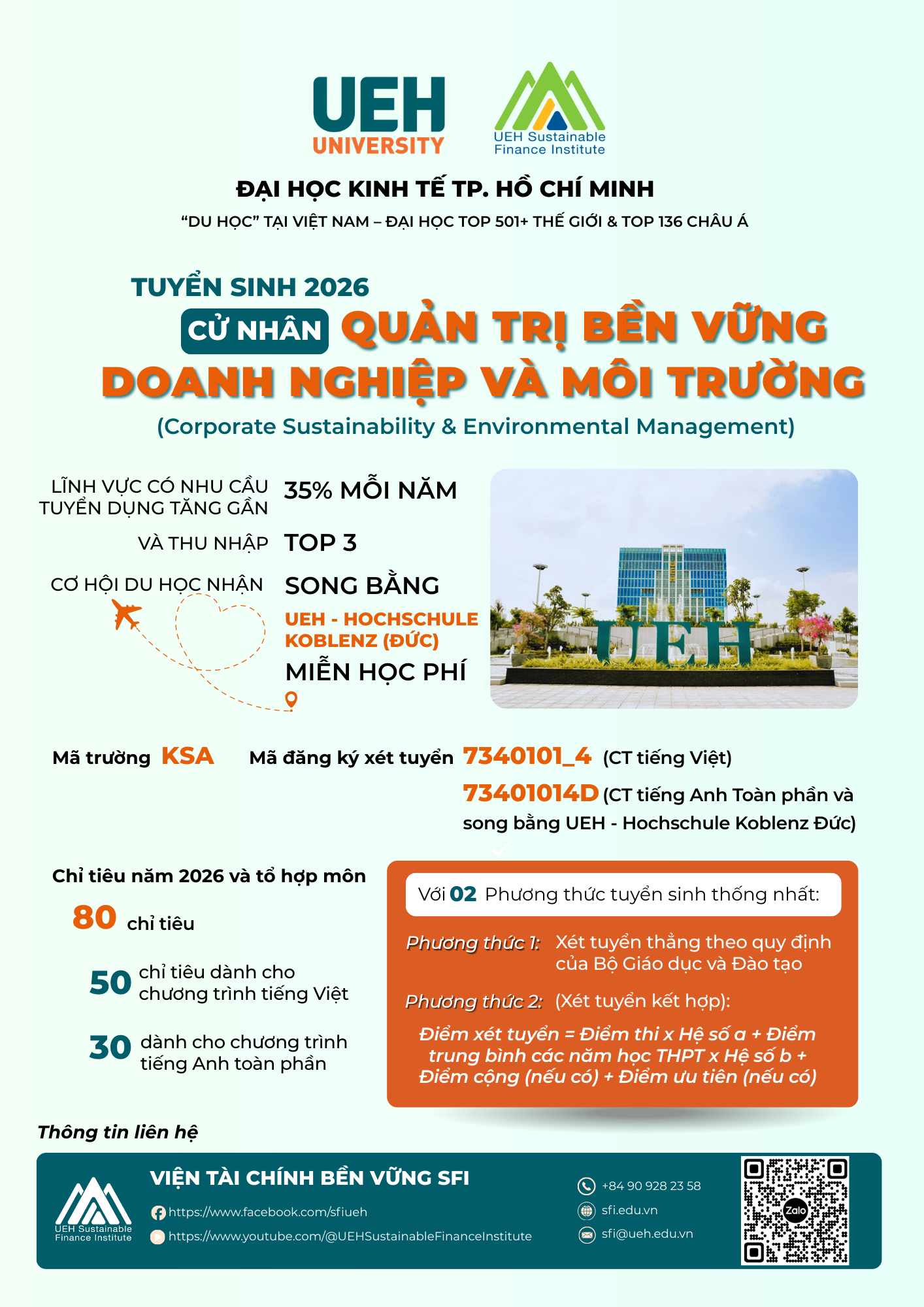 Thông tin tuyển sinh 2026