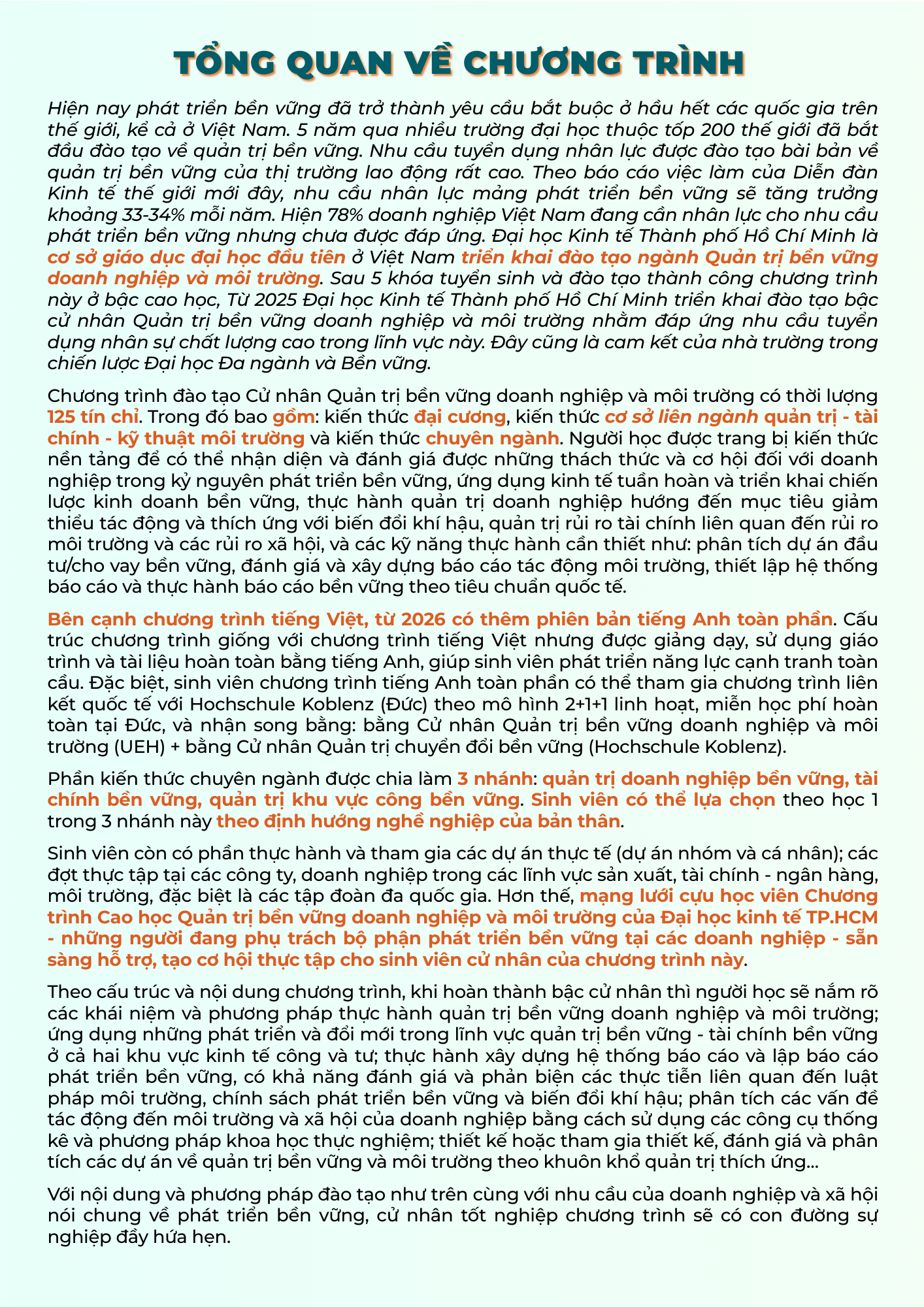 Thông tin tuyển sinh 2026