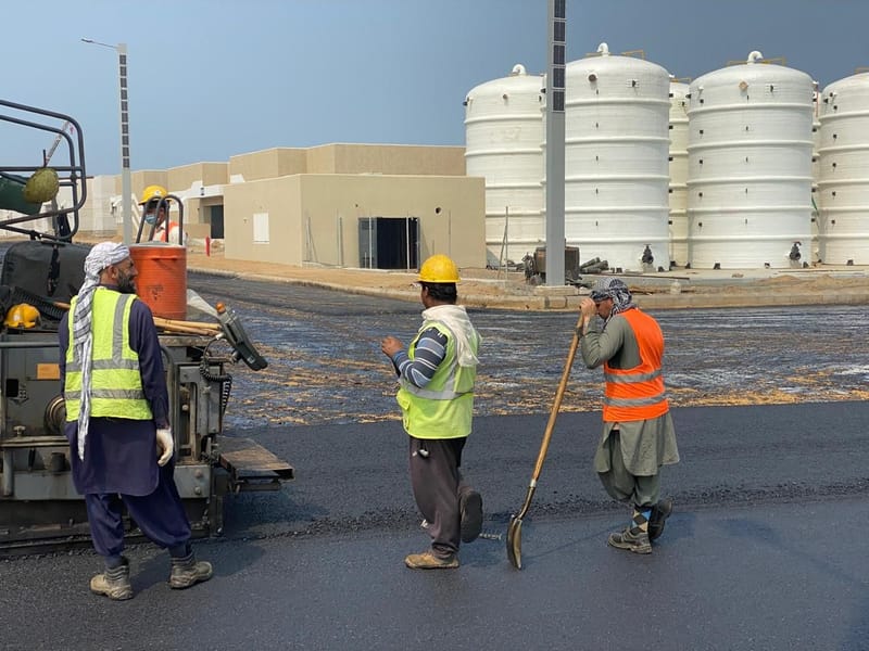 أعمال الطرق والإسفلت