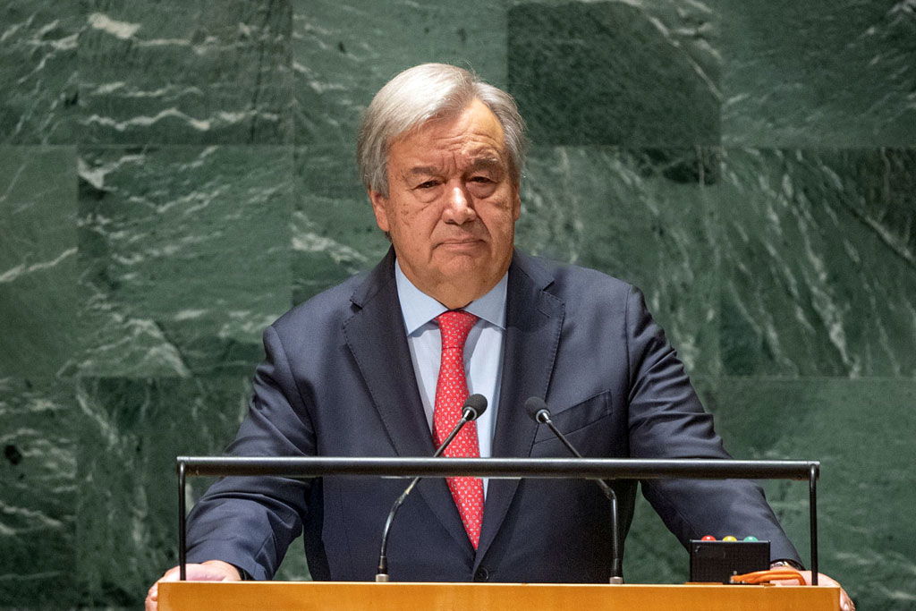 Guterres welcomes international pledges to recognize the State of Palestine.