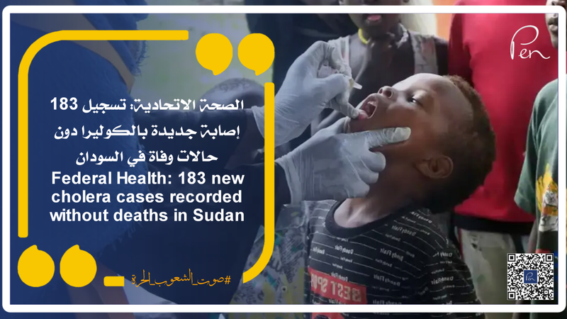 Federal Health: 183 new cholera cases recorded without deaths in Sudan