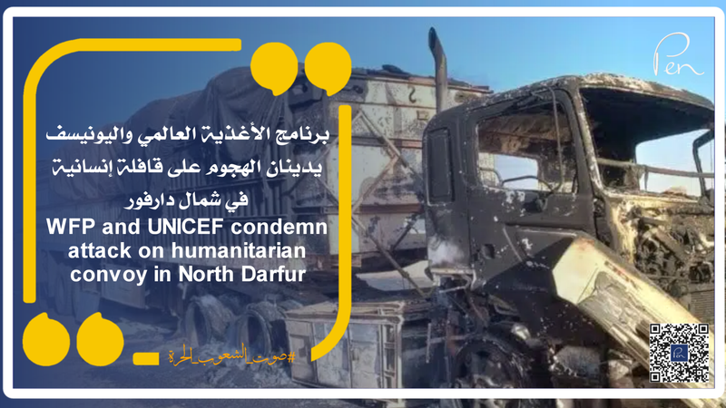 برنامج الأغذية العالمي واليونيسف يدينان الهجوم على قافلة إنسانية في شمال دارفور