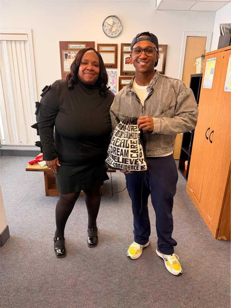 Marcus Dawson Jr delivers a donation to the Crossroads Program on 2/10/26.
