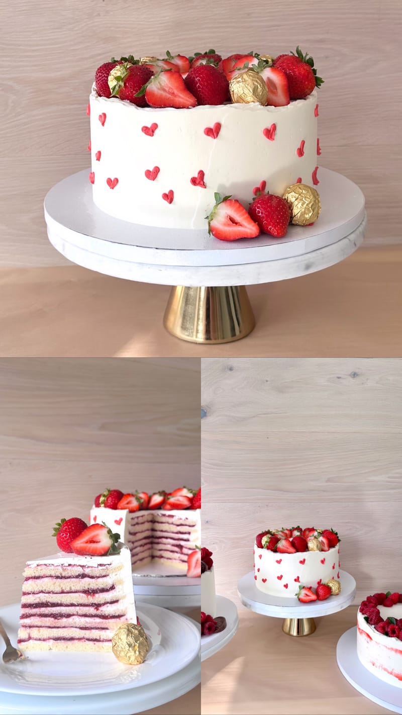 Milky Girl Cake - Strawberry