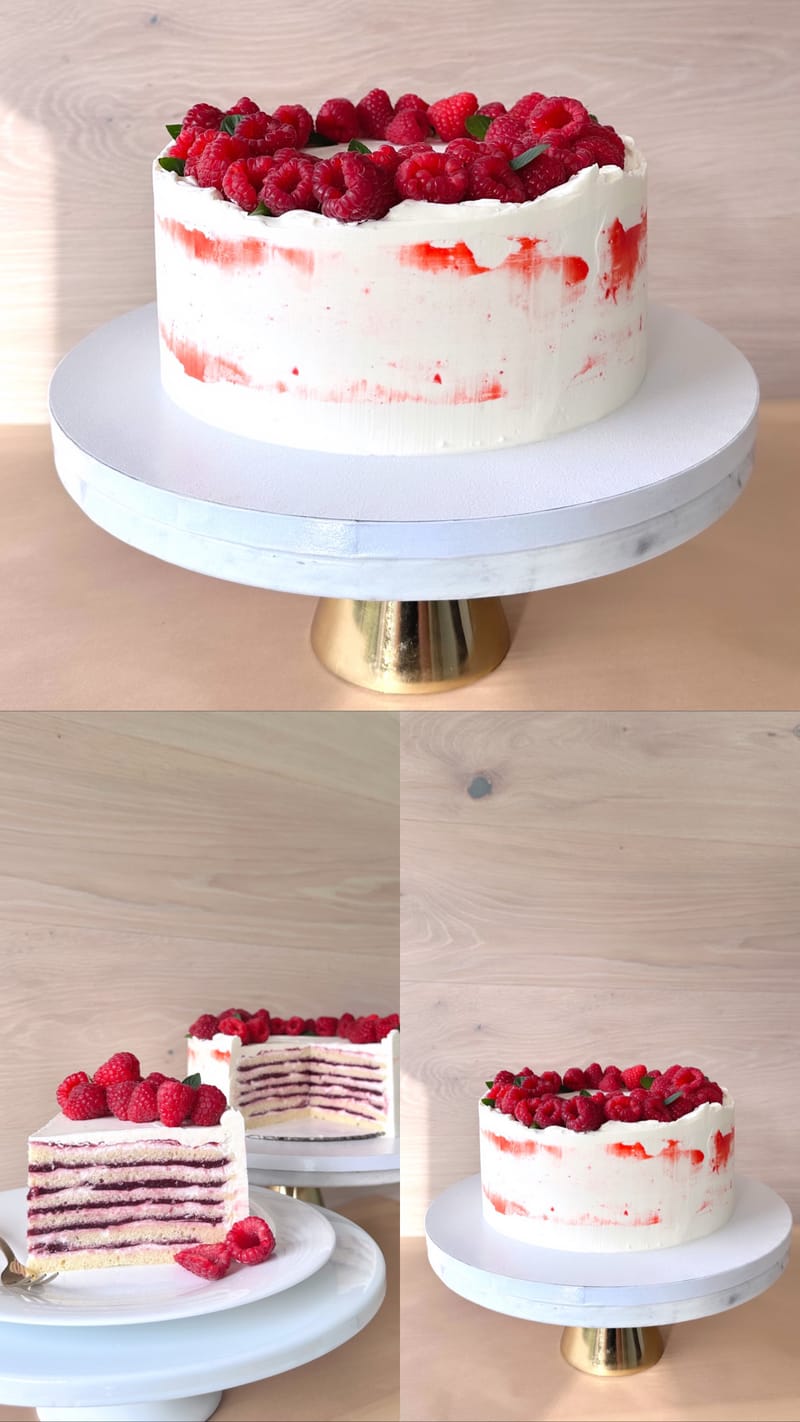 Milky Girl Cake - Raspberry