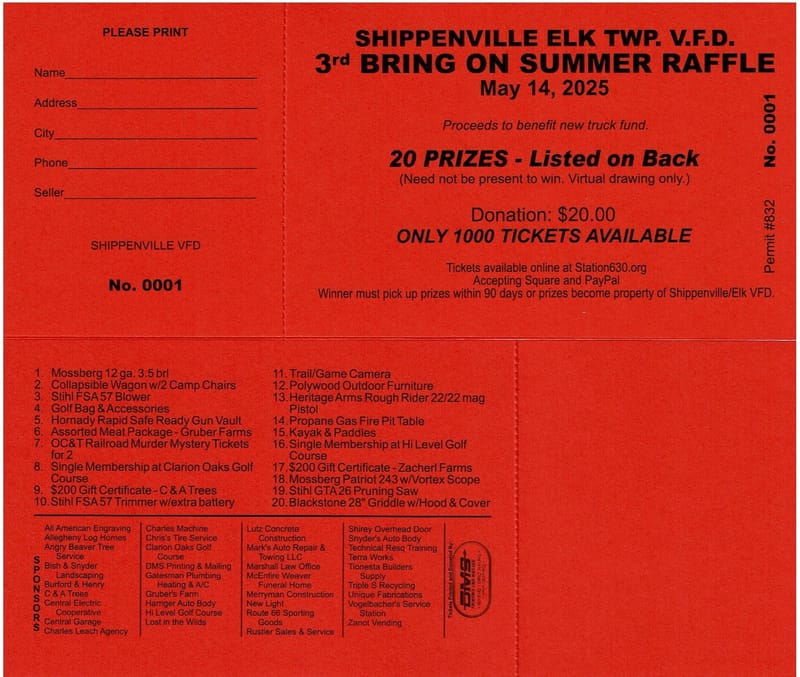 Bring On Summer Raffle