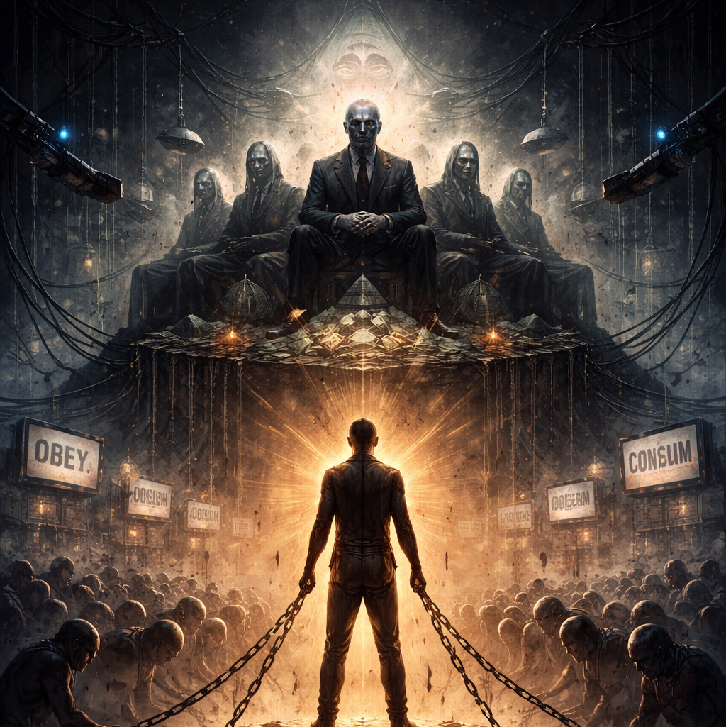 The Curated Fragmented Illusion of Power in a Parasitic Narcissistic Hollow Society