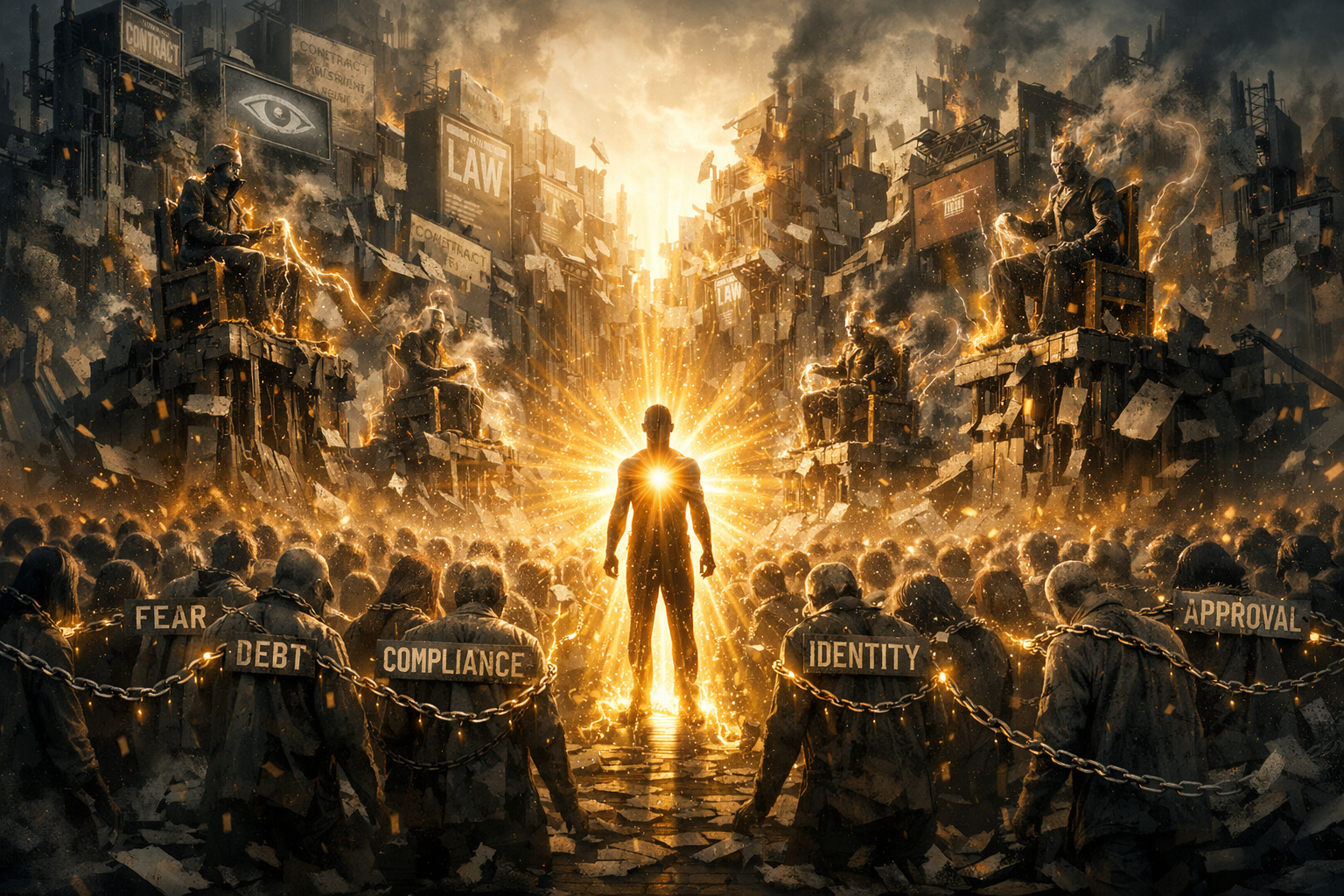 How Fear, Herd Consent, and False Authority Sustain a Hollow, Subservient, Dependent Society