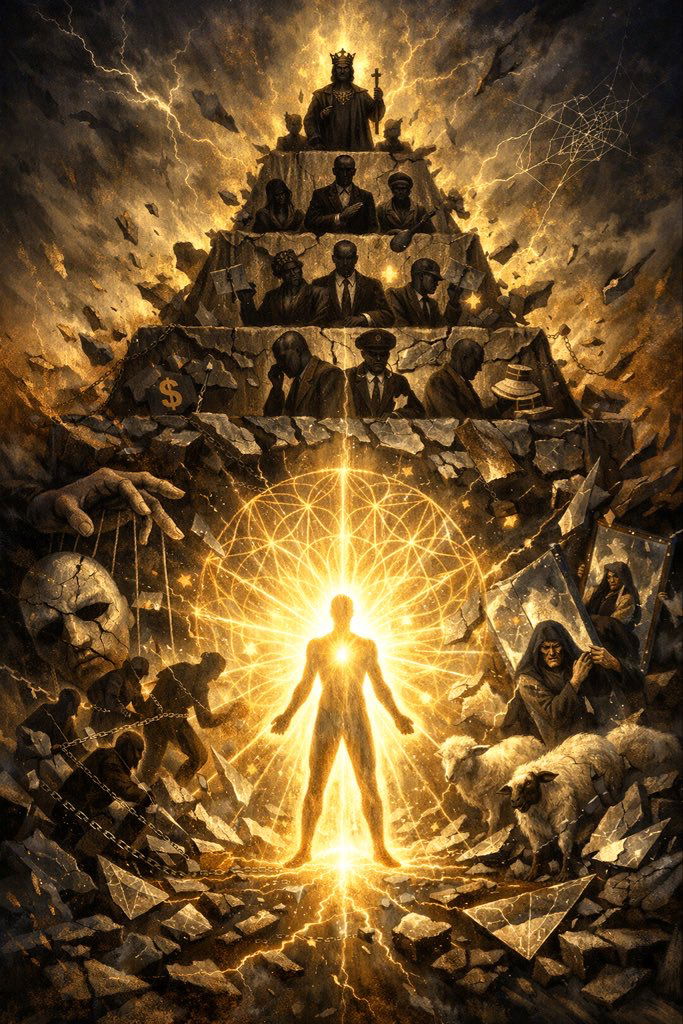 Chains of Obedience in Parasitic Narcissistic Hollow Dysfunctional Societies