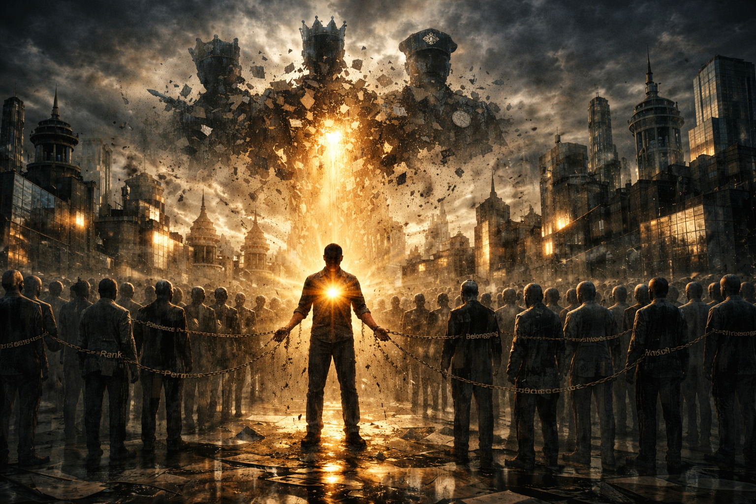 When Self-Betrayal Becomes a Hollow Parasitic Binding Societal Contract