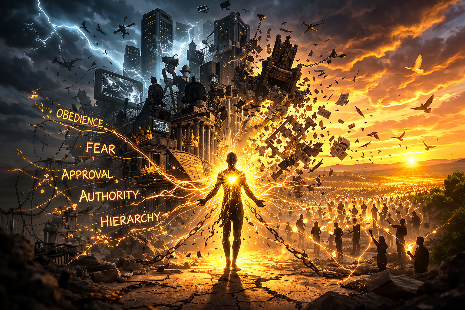 When the Herd Awakens - The End of Parasitic Hollow Power and the Rise of Sovereign Souls