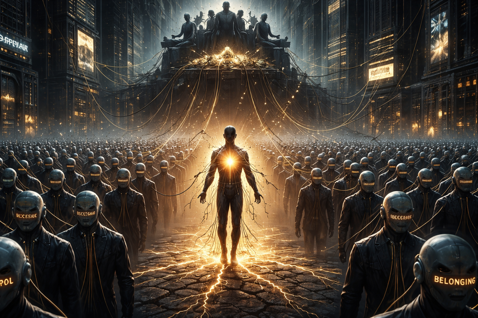 The Engine of Polarized Illusion in Spiritually Impoverished, Fear-Driven Societies