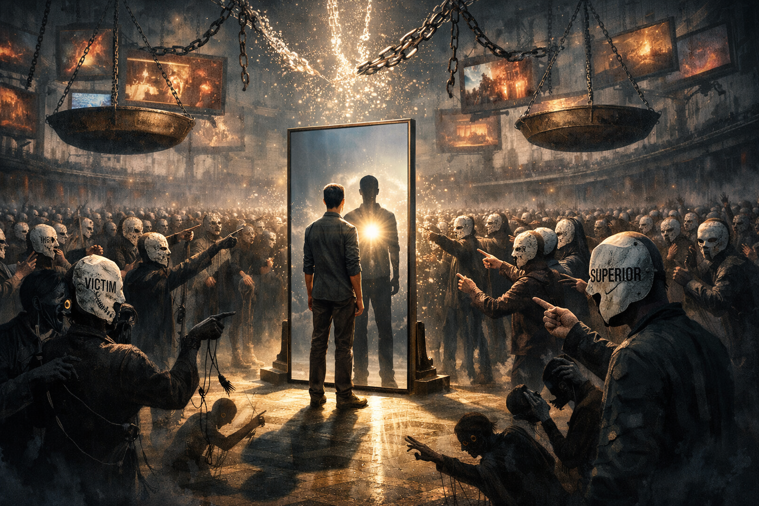 Self-Victimization Is The Currency of Illusion And Projection In Narcissistic, Spiritually Impoverished Societies