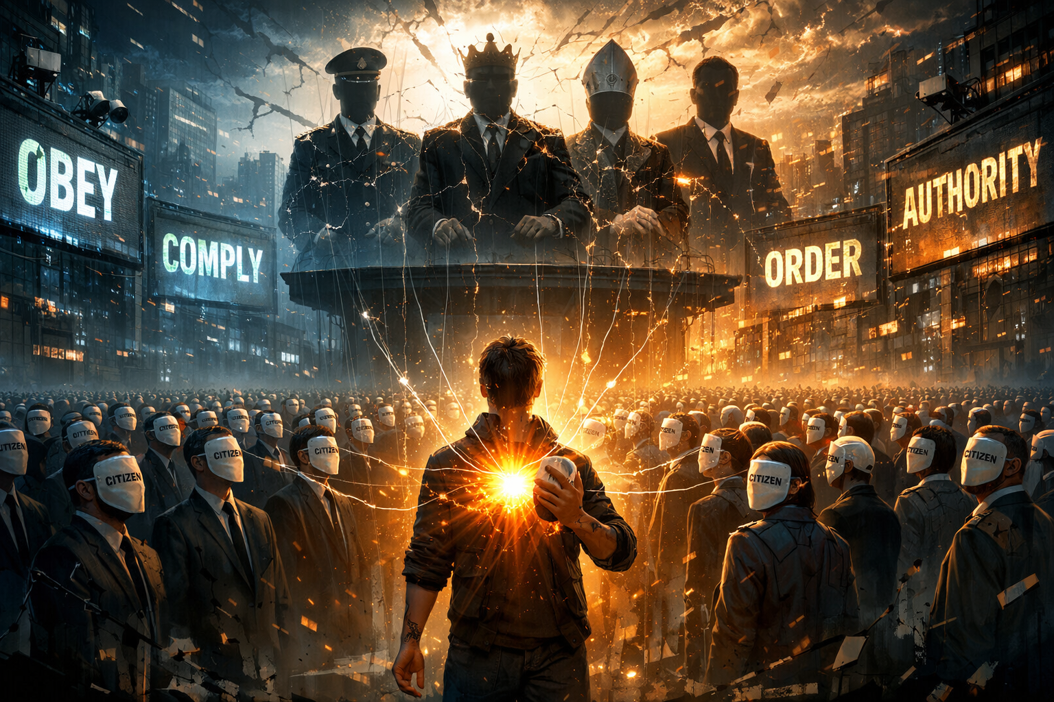 The Parasitic Illusion False Authority Disseminates in Spiritual Impoverished Narcissistic Societies