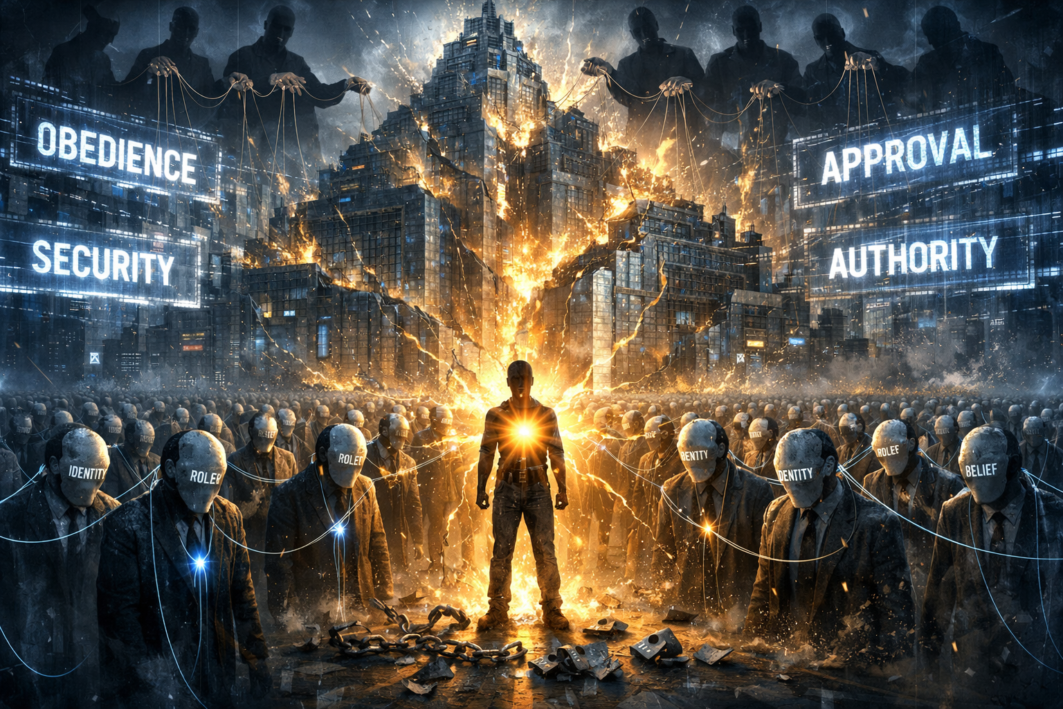 How Parasitic False Societal Hierarchies Sustain Control Through the Consent of a Docile Herd