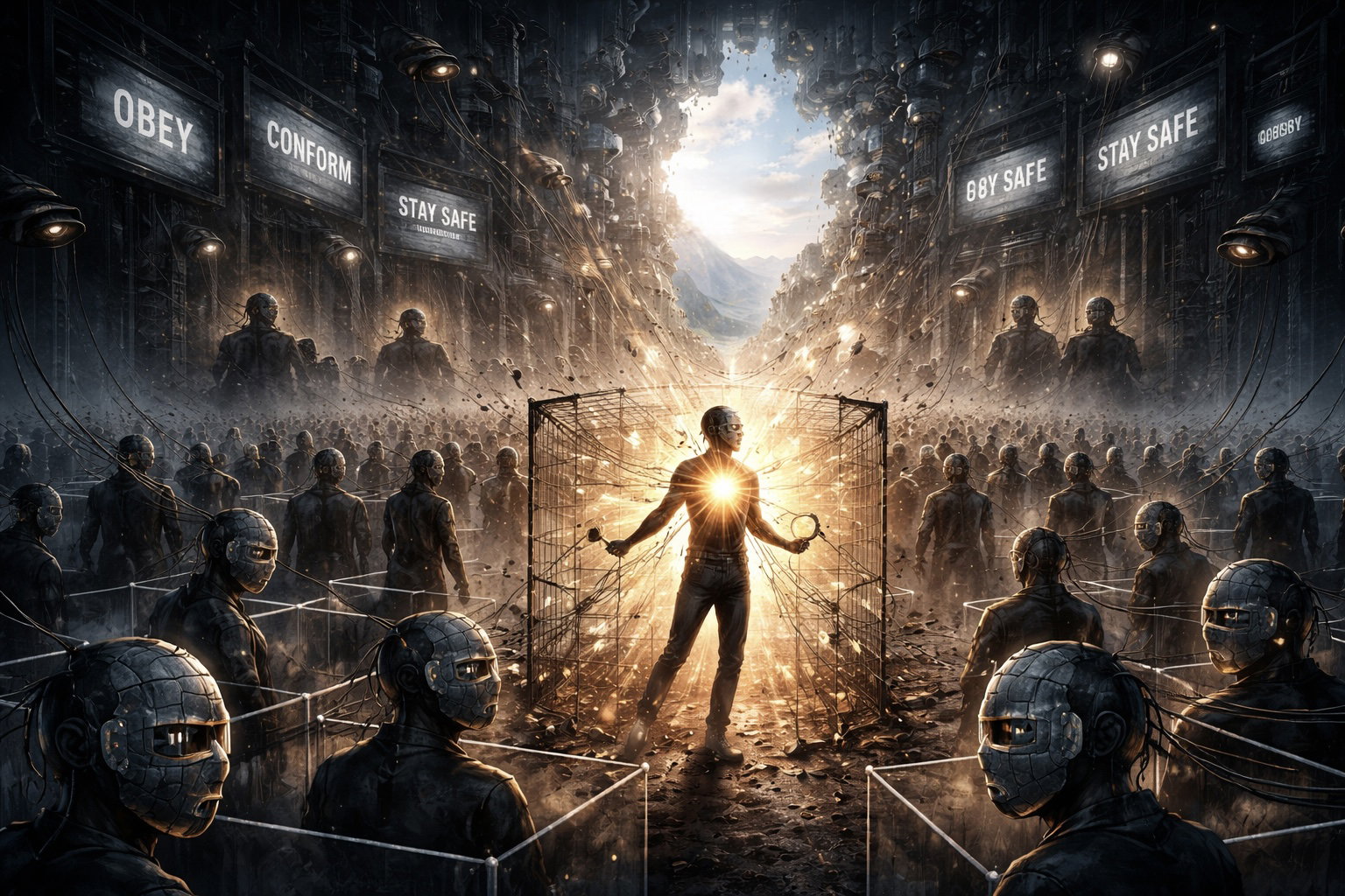 The Self-Conditioned Mental Cage -Curated Fragmented Identities Built from Unresolved Pain Attachment