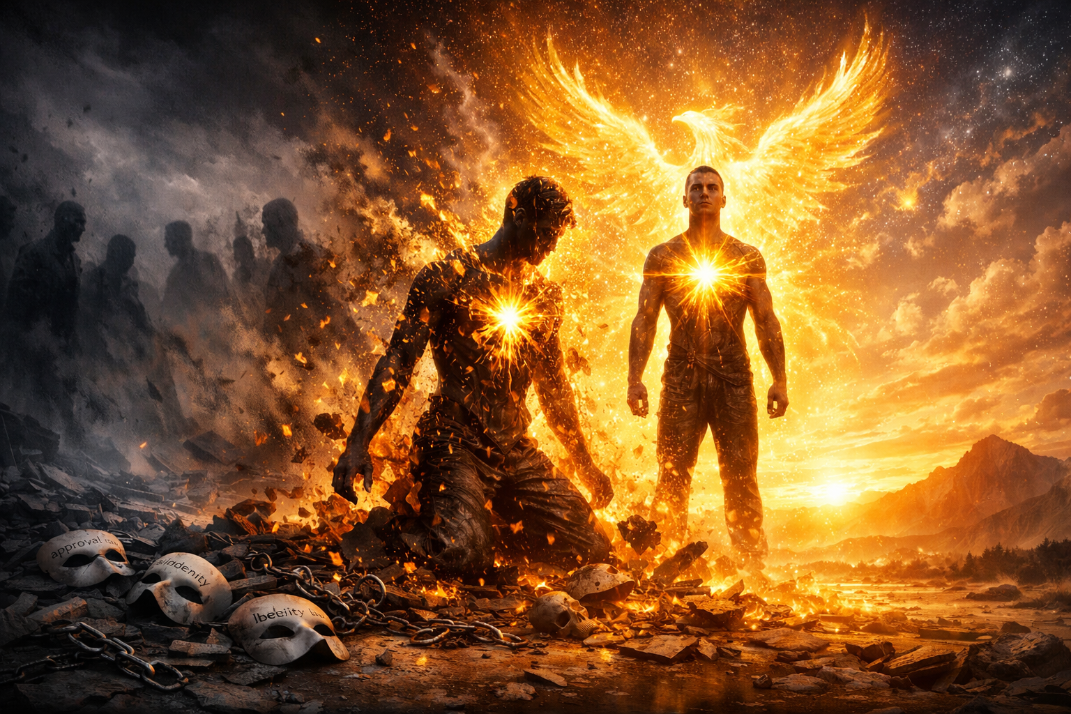 A Sovereign Alchemist Reclaiming His Eternal Flame Through a Human Experience