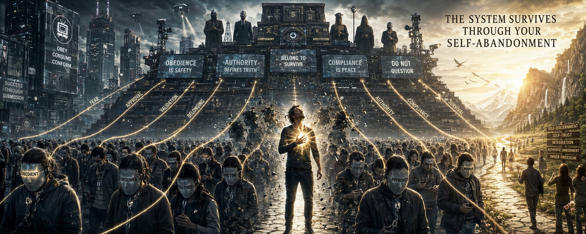 The Architecture of Human Dependency in Hollow Narcissistic Parasitic Hierarchical Societies