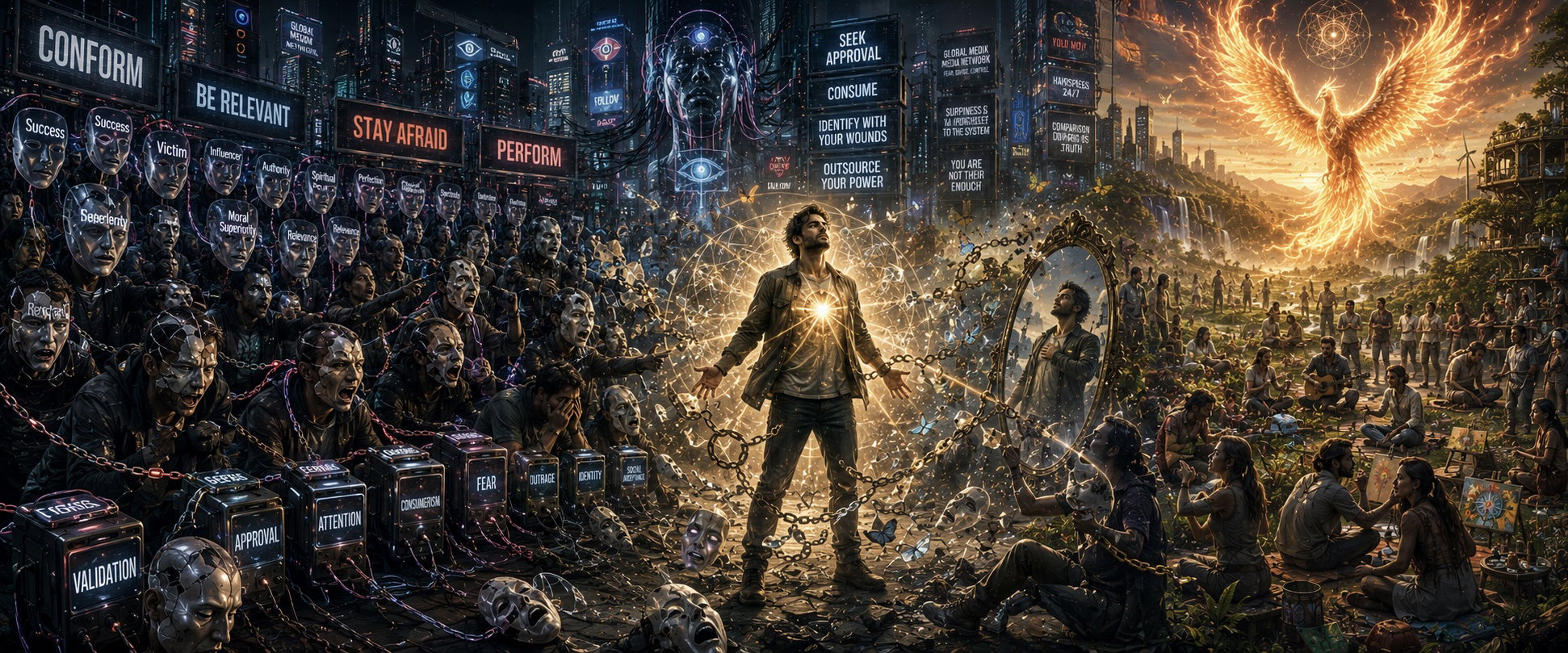 Fragmented Souls in a Transactional Narcissistic Surface-Level Dysfunctional Society