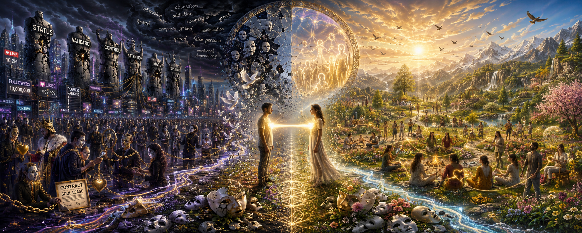 The Conditional Spiritually Impoverished Societal Marketplace Sustained Unconsciously by Fragmented Souls