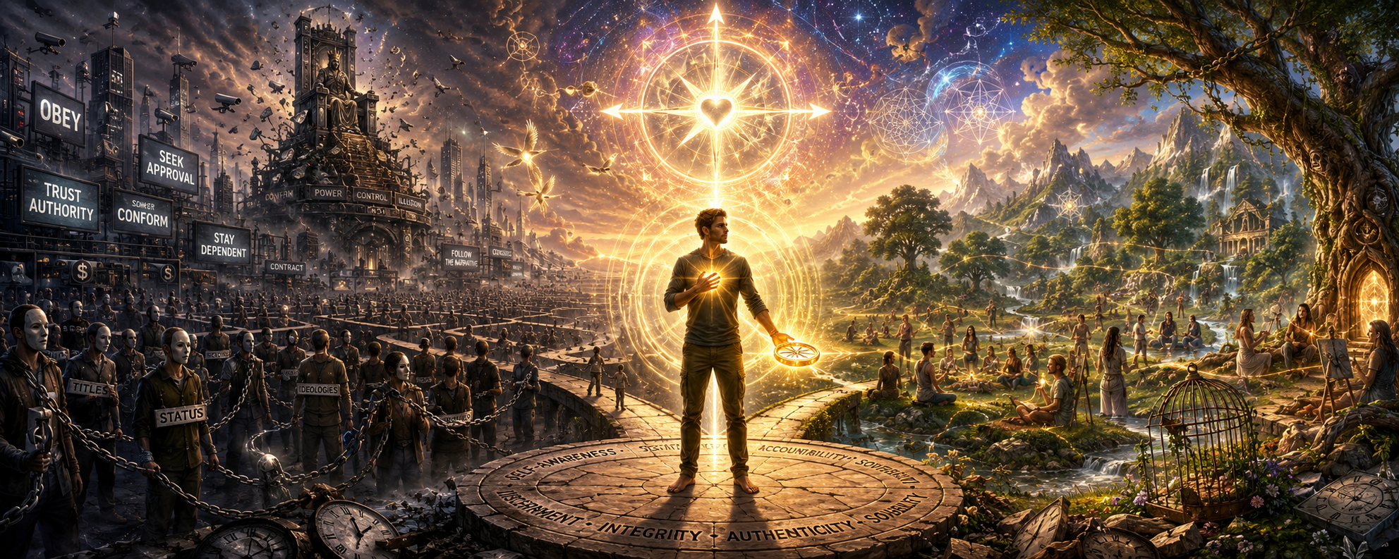 The Rise of Sovereign Selfhood in Corrupt Parasitic Societies that Profit on Human Dependency, Ignorance, and Subservience