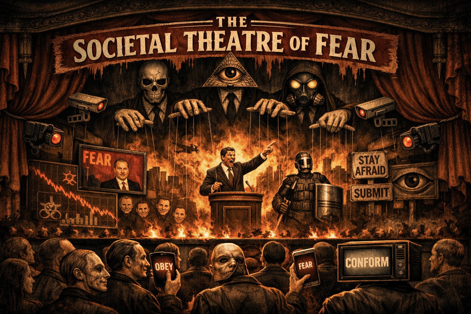 The Transactional Societal Theatre of Fear - Beyond Hive Mind Collective Agreements