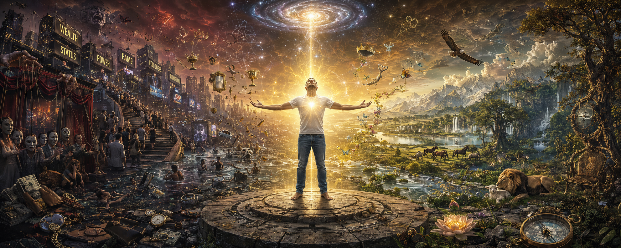 The Relentless Egoic Exhausting Fakeness Attachments Consuming a Spiritually Impoverished World