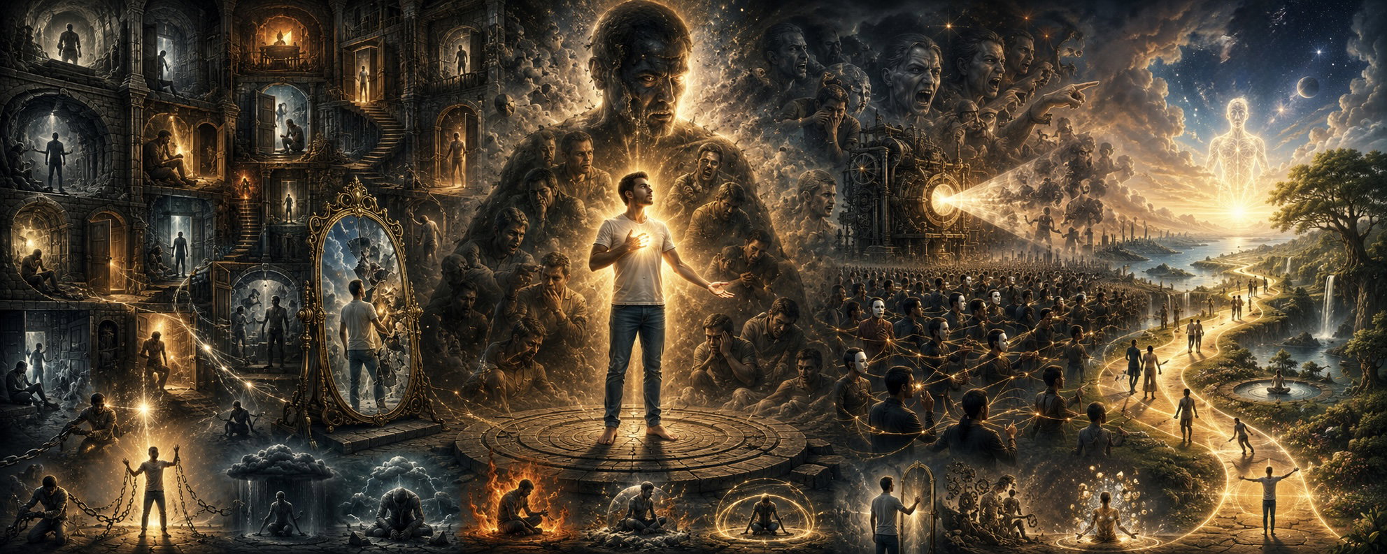 The Alchemy Beyond The Illusion of Separation in Spiritually Impoverished Collectives