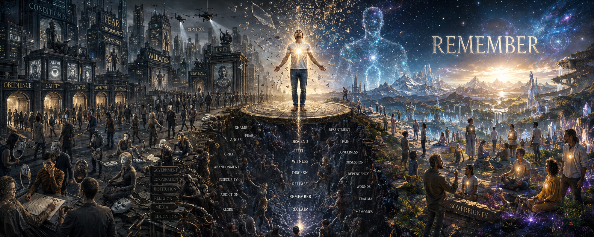 The Architecture of Self-Abandonment - A Map Back to Sovereign Human Consciousness