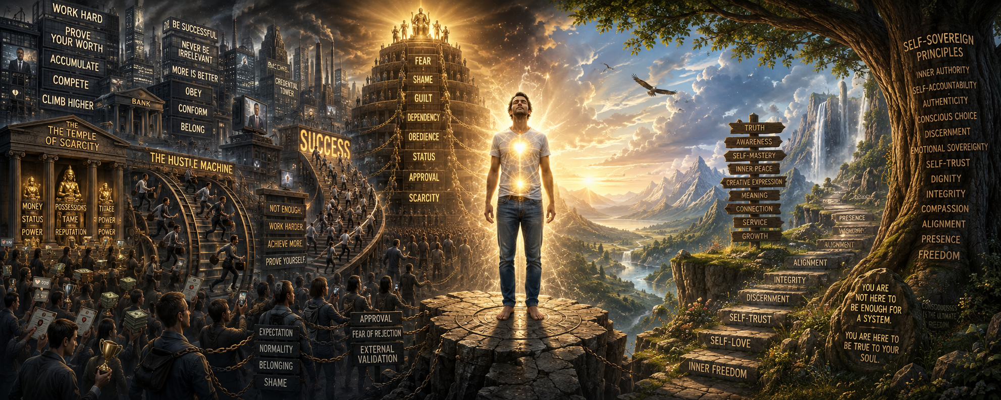 The Mythological Fear-Script Architecture Engineered to Domesticate Human Consciousness