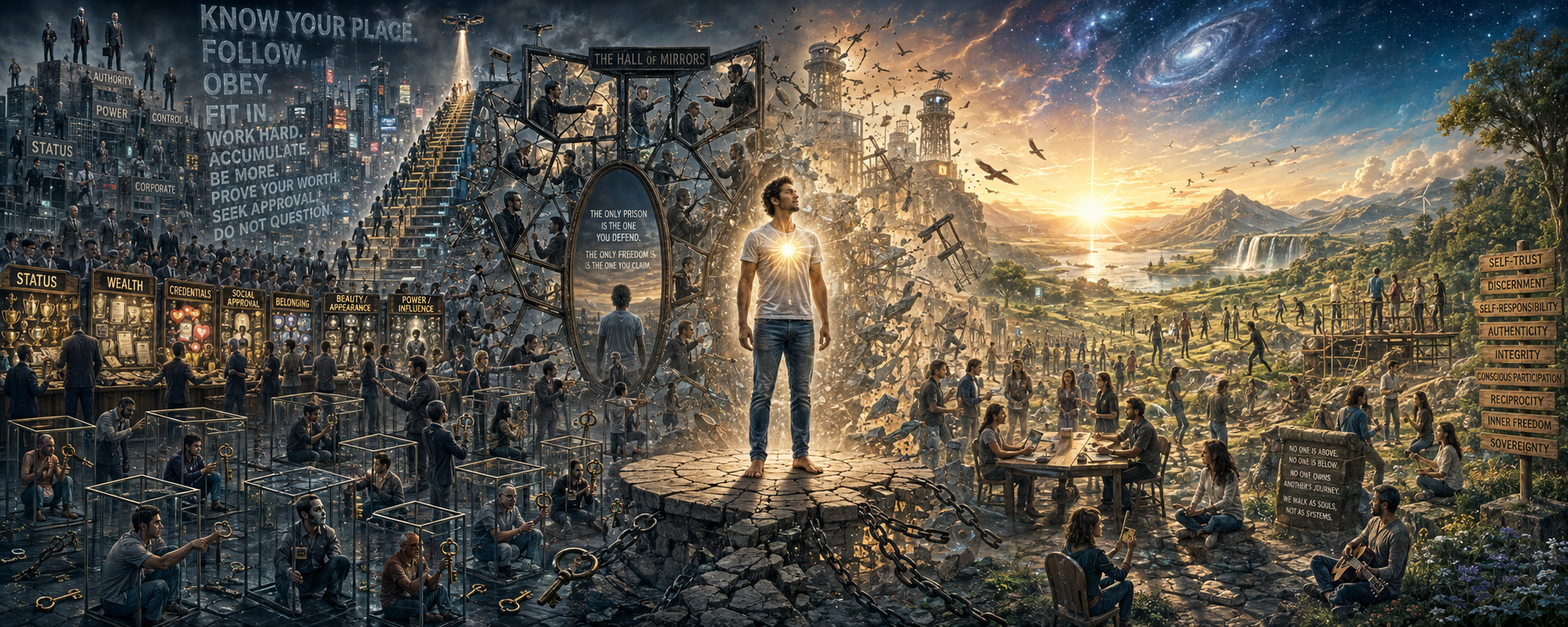 The Fear-Conditioned Societal Operating System - The Chains We Learned to Call Freedom