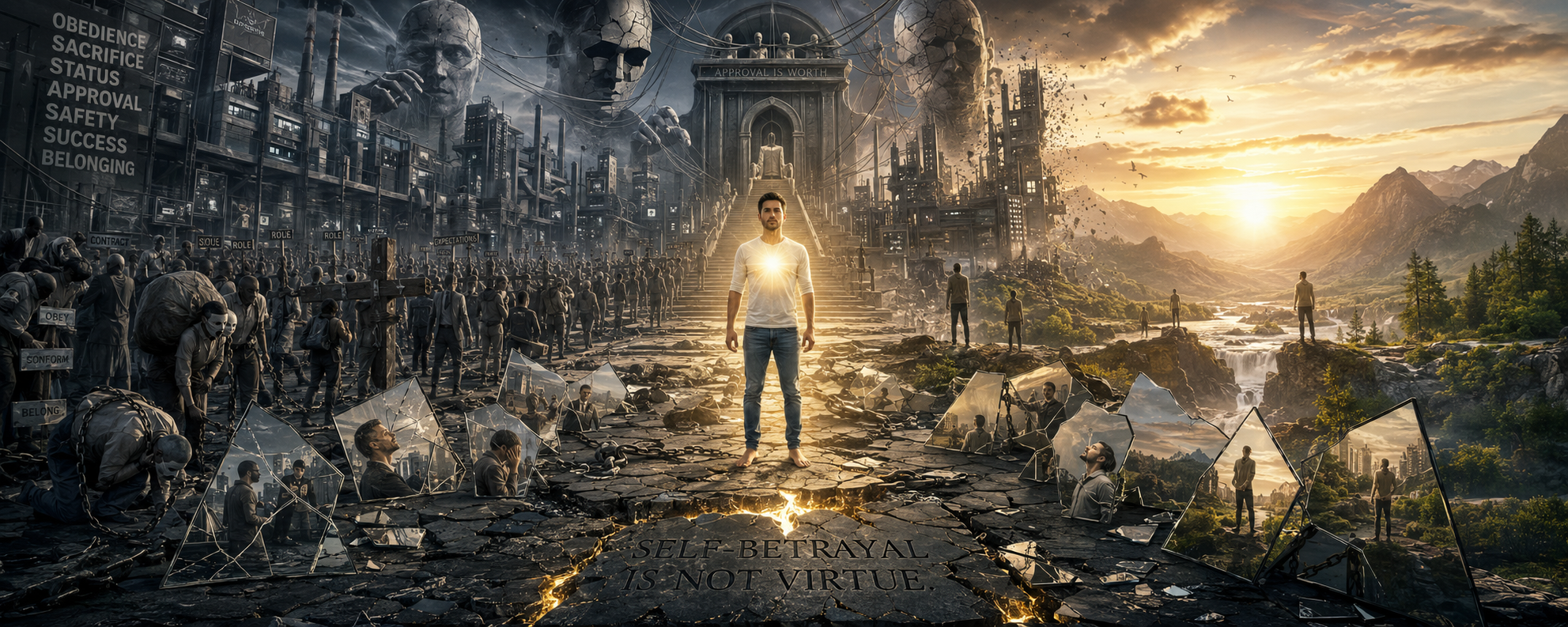 The Glorification of Martyrdom and the Domestication of Human Consciousness in Spiritually Impoverished Societies