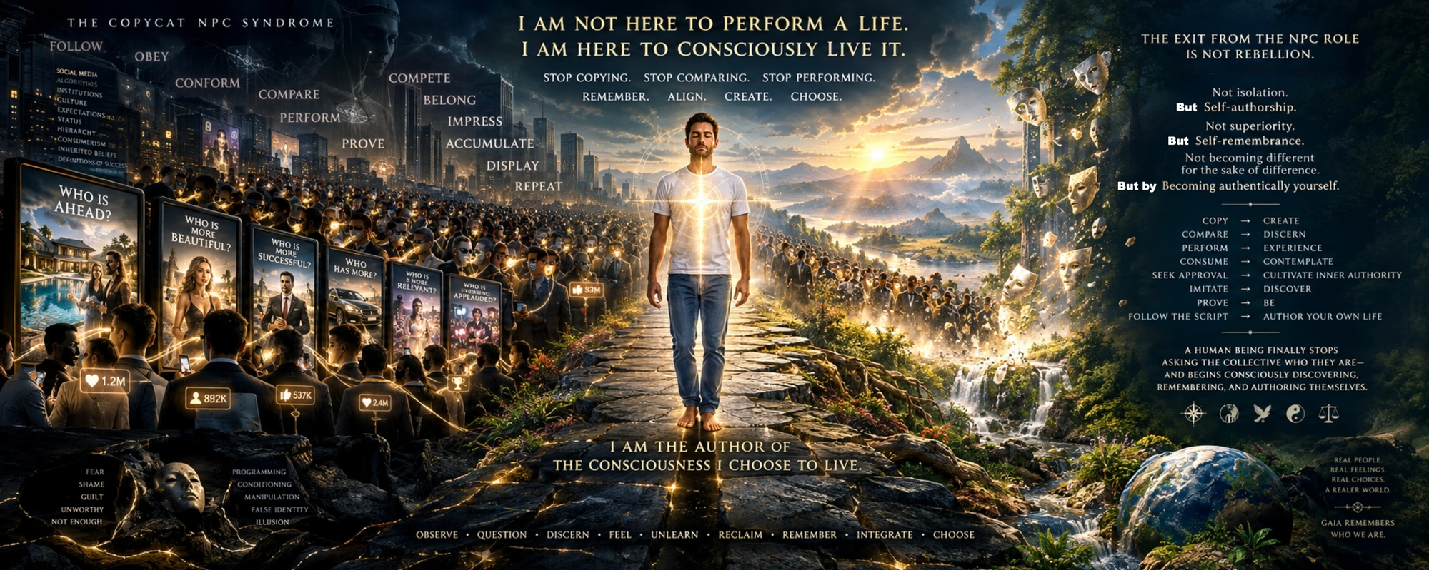 The Copycat “NPC” Syndrome Plaguing a Numb, Spiritually Impoverished, Hive-Minded Collective