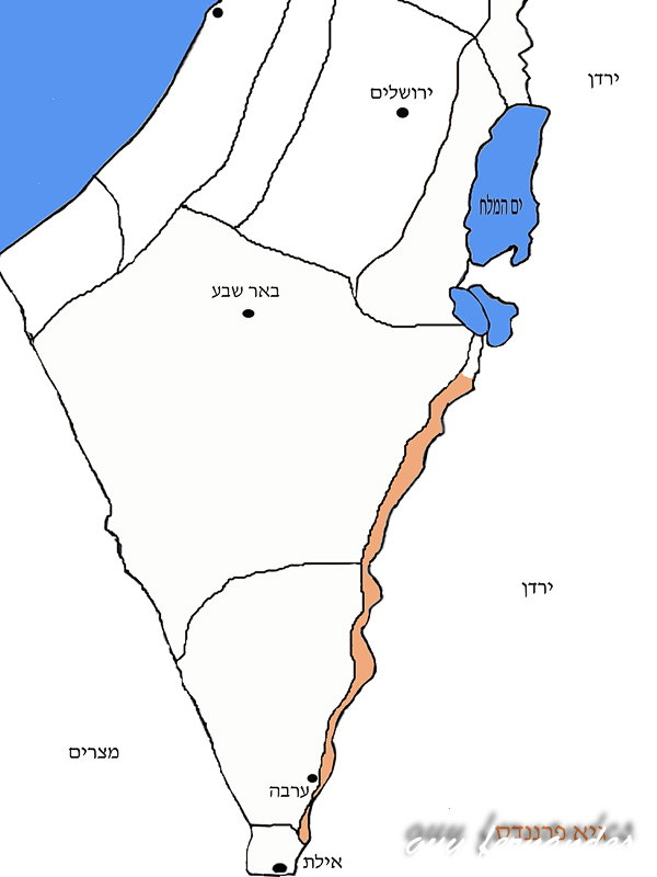 מפת תפוצה של עכן גדול בישראל - לוכד נחשים גיא פרננדס 