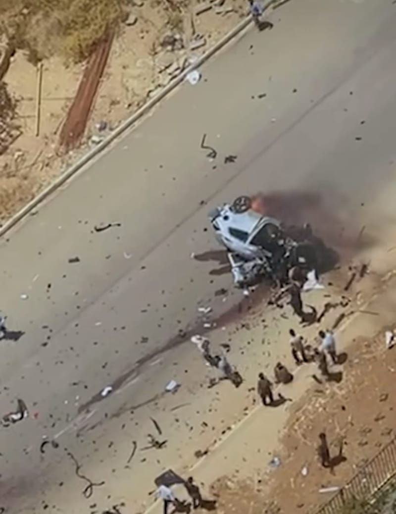 توضيح رسمي بشأن انفجار سيارة في السليمانية