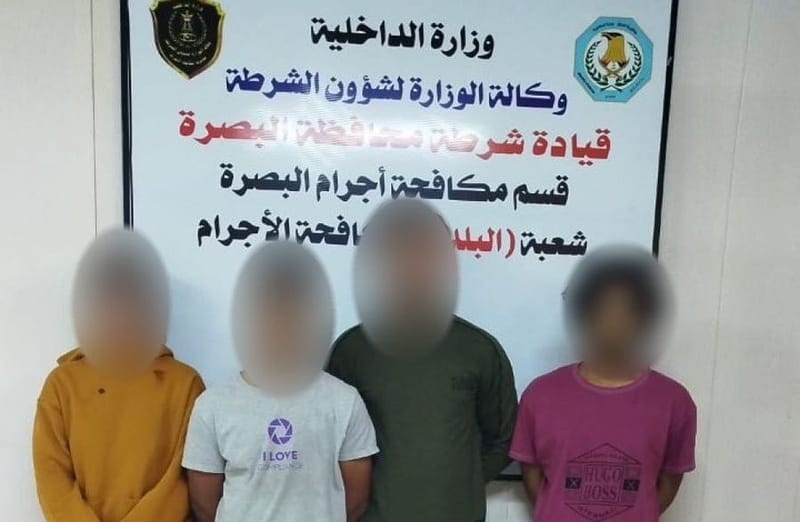 القبض على اشخاص ضالعين بتجارة المخدرات والسرقة في البصرة