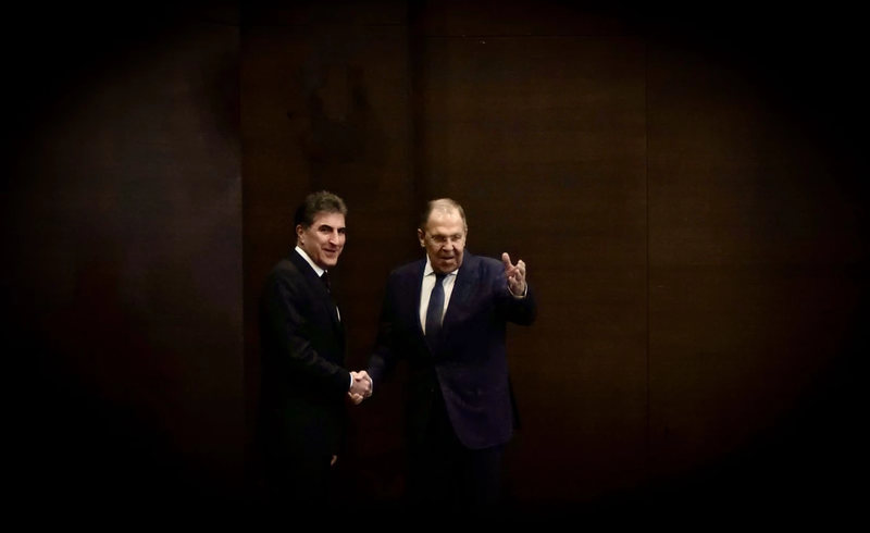 نيجيرفان بارزاني يناقش مع وزير الخارجية الروسي تطورات الأوضاع في سوريا