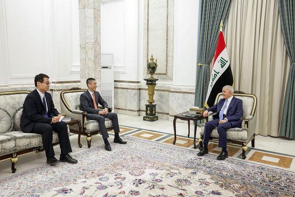 رئيس الجمهورية يشيد بمواقف الصين الداعمة للعراق