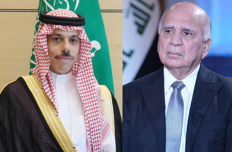 فؤاد حسين يبحث مع نظيره السعودي أوضاع إيران والتعاون لحماية أمن المنطقة