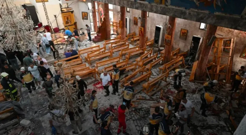 الداخلية السورية: خلية جاءت من مخيم الهول وفجرت الكنيسة بدمشق