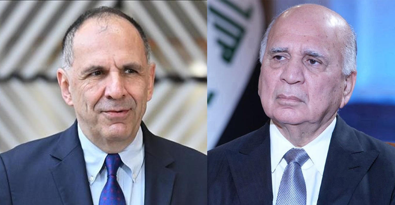 وزير الخارجية اليوناني يستمع لرؤية العراق عشية قمة الناتو