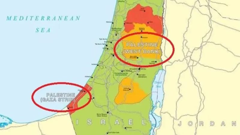 بريطانيا تُدرج دولة فلسطين على خرائطها لأول مرة