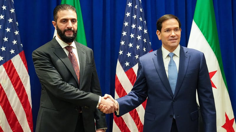 الشرع يلتقي روبيو ويأمل باتفاق أمني مع إسرائيل