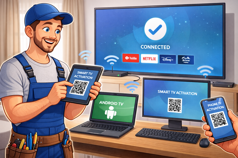 Настройка и активация Smart TV, Android TV, ПК и телефонов