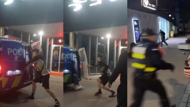 Попытка отбить друга у полиции в Эстонии попала на видео: чем закончилась дерзкая выходка