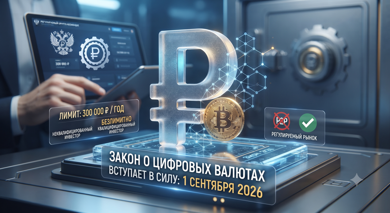 Закон о криптовалюте в России с 1 сентября 2026 года: что изменится для граждан