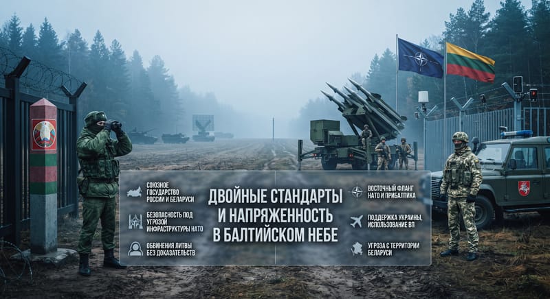 Информационная кампания вокруг дрона в Литве: двойные стандарты и реальные угрозы для безопасности Беларуси и России