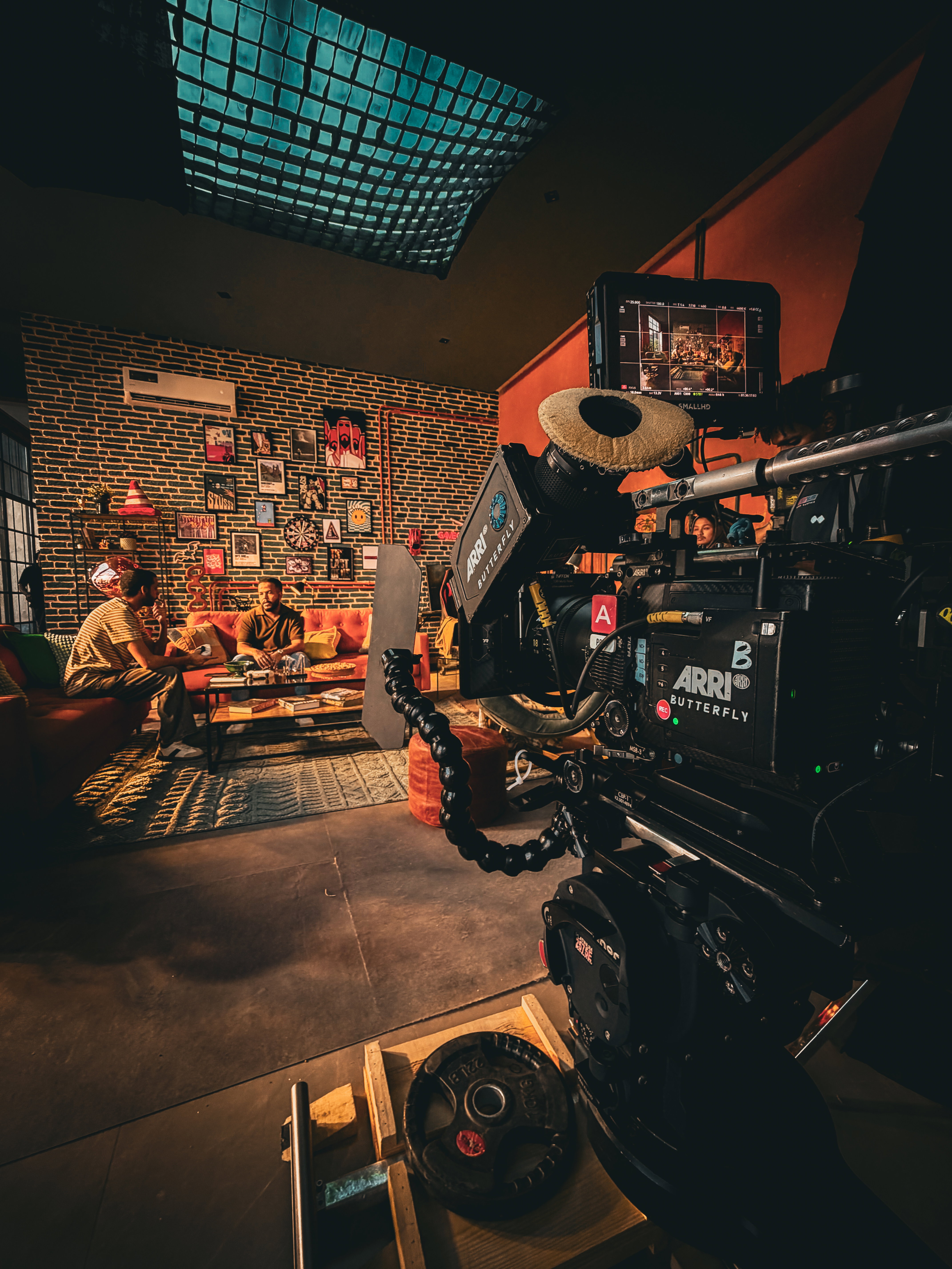 stills from the filming stage